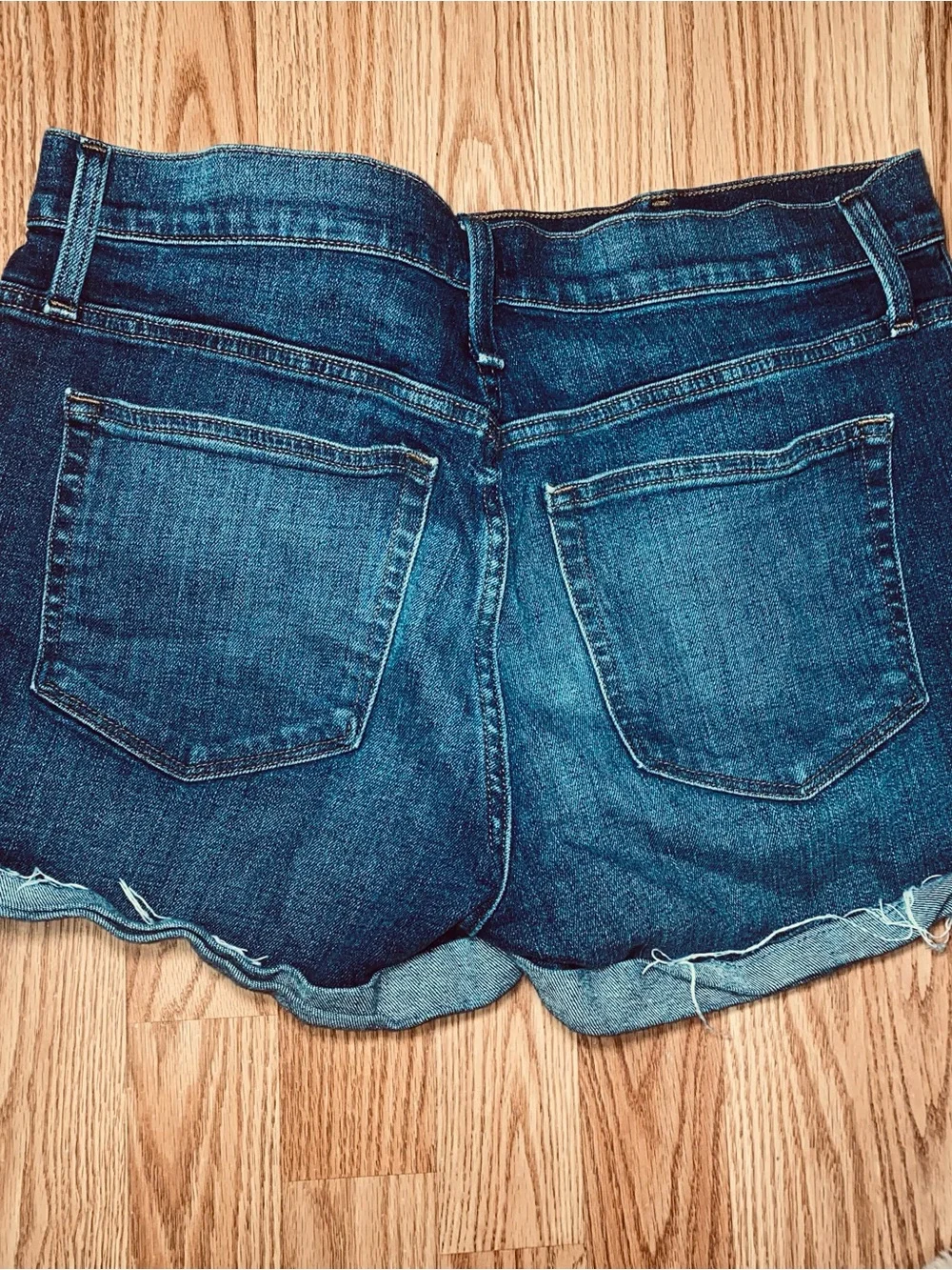J. Crew Dark Blue Rolled Hem Denim Shorts Size 31